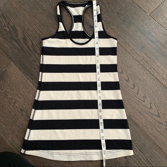 Lululemon Cool Racerback black stripe tank - Picture 3 of 6